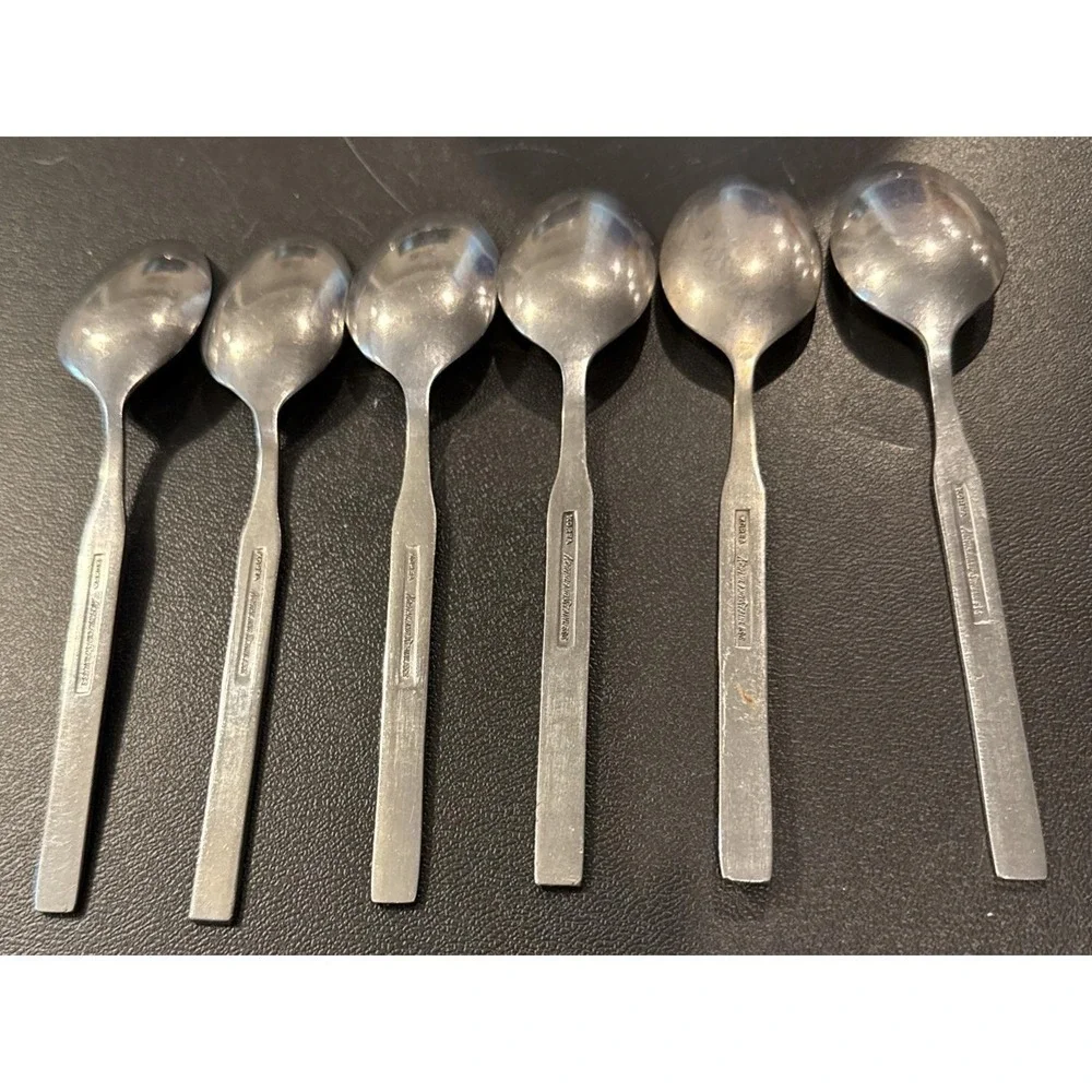 Oneida Northland Spring Fever Stainless Steel Teaspoon Spoon Spoons Set Of 6